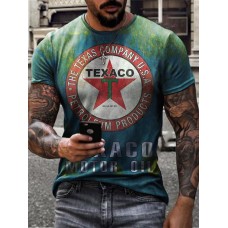 Men's T-Shirt 3D Graphic Print Short Sleeve Top  HE1610-03-03