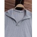 Pure Color Lapel Long Sleeve Causal Knit Sweaters