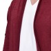 Mens Casual Mid Length Long Sleeve Loose Comfy Solid Color Cardigans