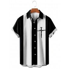 Prayer Cross Basic Short Sleeve Shirt