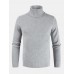 Men’s Male Self  cultivation High Collar Solid Color Sweaters