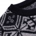 Men’s New Soft Snowflake Round Neck 3D Openwork Sweaters